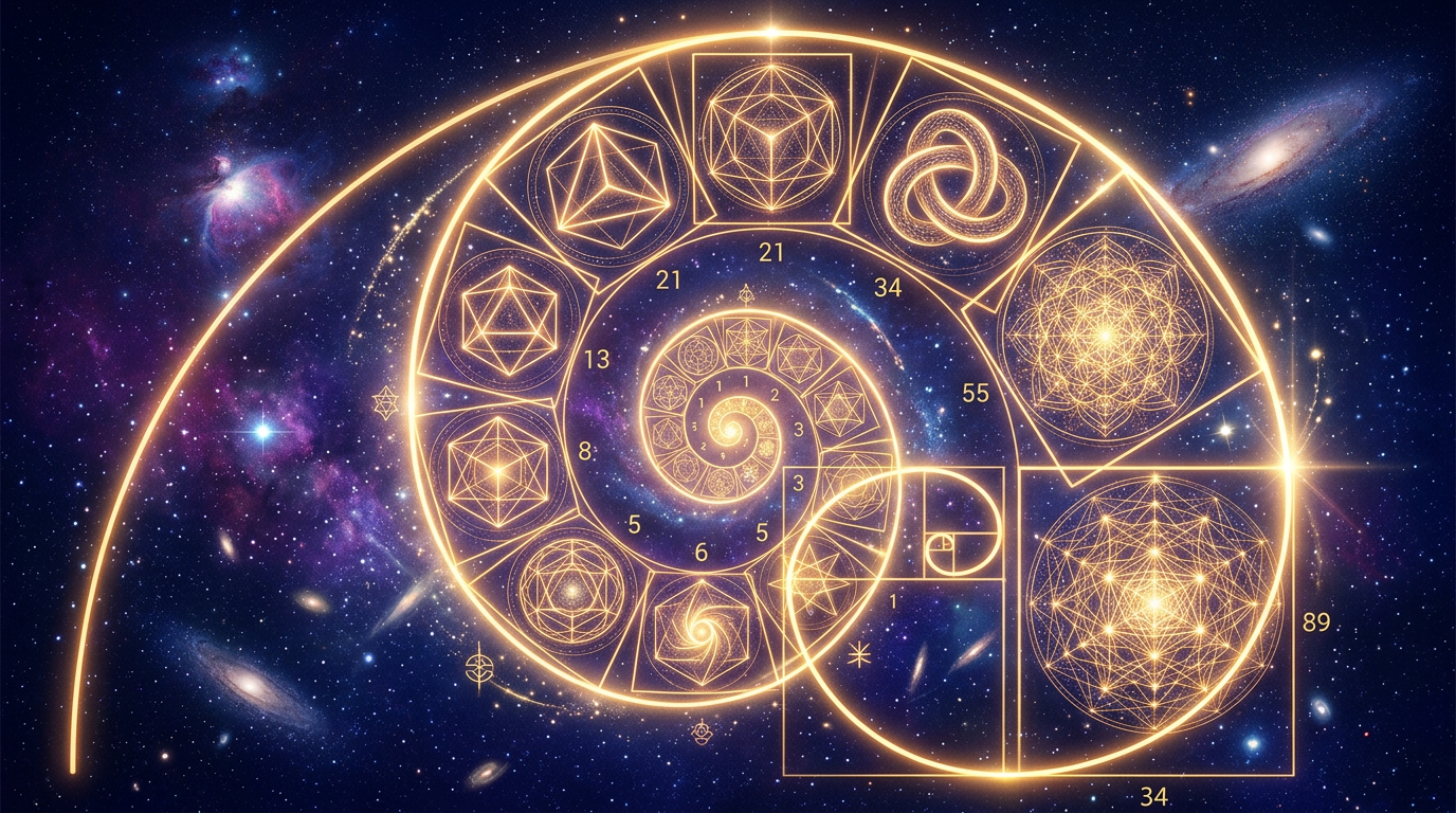 🌀 Espiral Fibonacci — Proporção Áurea